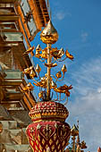 Chiang Mai - Wat Phra That Doi Suthep. The innercourtyard of the temple is filled with Buddha statues and other religious paraphenalia. 